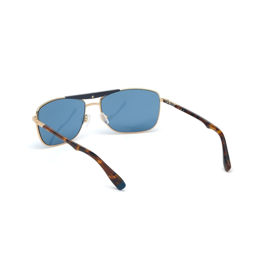 Lunettes de soleil WEB EYEWEAR en métal doré