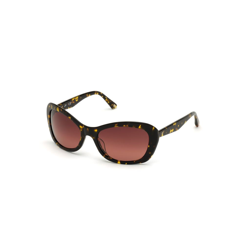WEB EYEWEAR Lunettes de soleil en plastique marron
