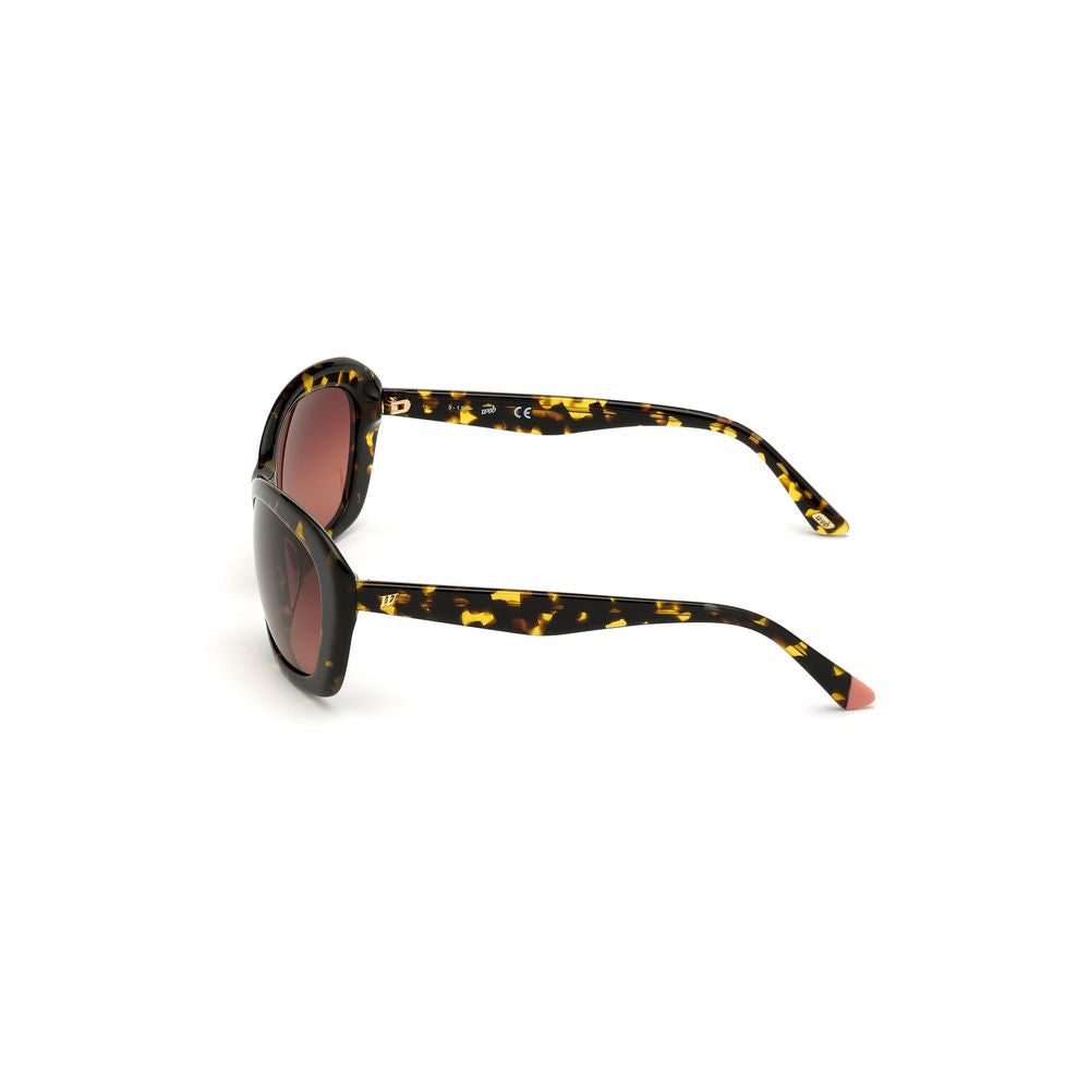 WEB EYEWEAR Lunettes de soleil en plastique marron