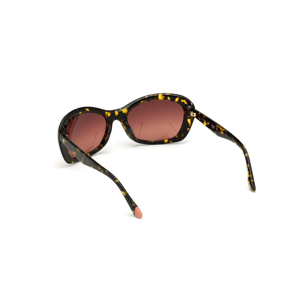 WEB EYEWEAR Lunettes de soleil en plastique marron