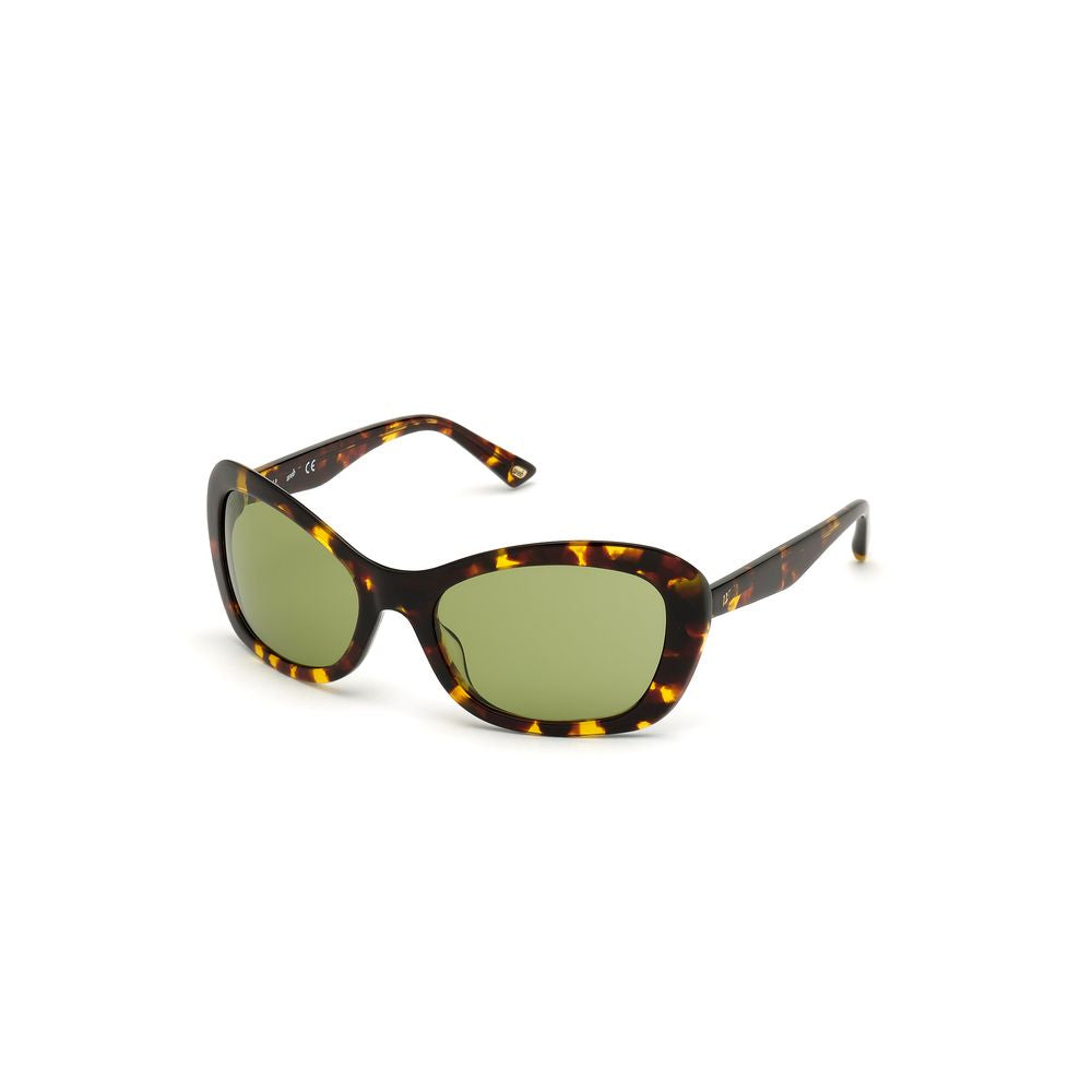 WEB EYEWEAR Lunettes de soleil en plastique marron