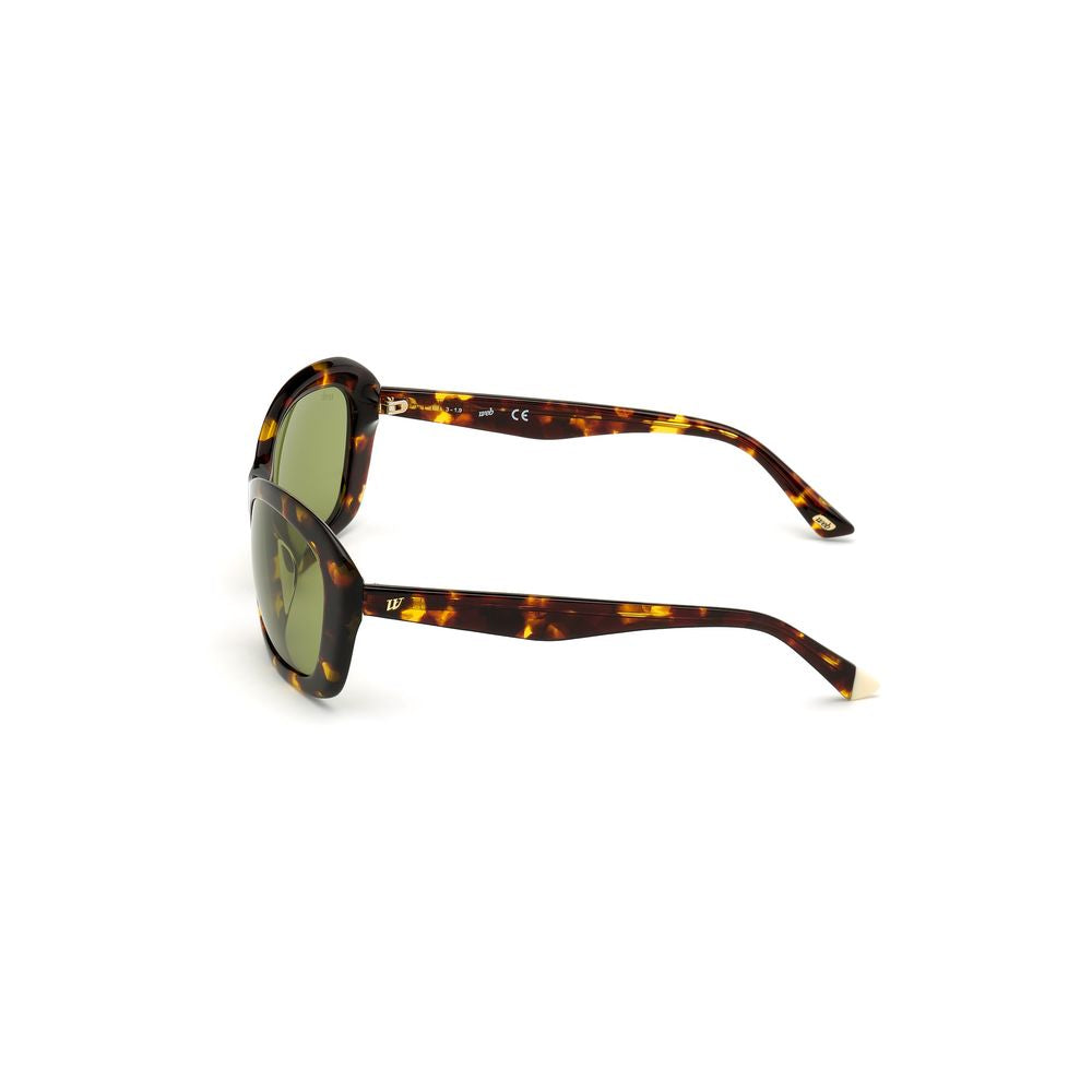 WEB EYEWEAR Lunettes de soleil en plastique marron