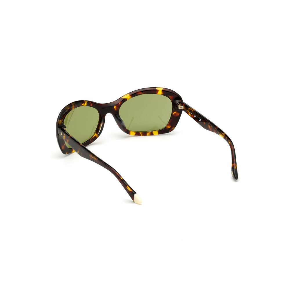 WEB EYEWEAR Lunettes de soleil en plastique marron