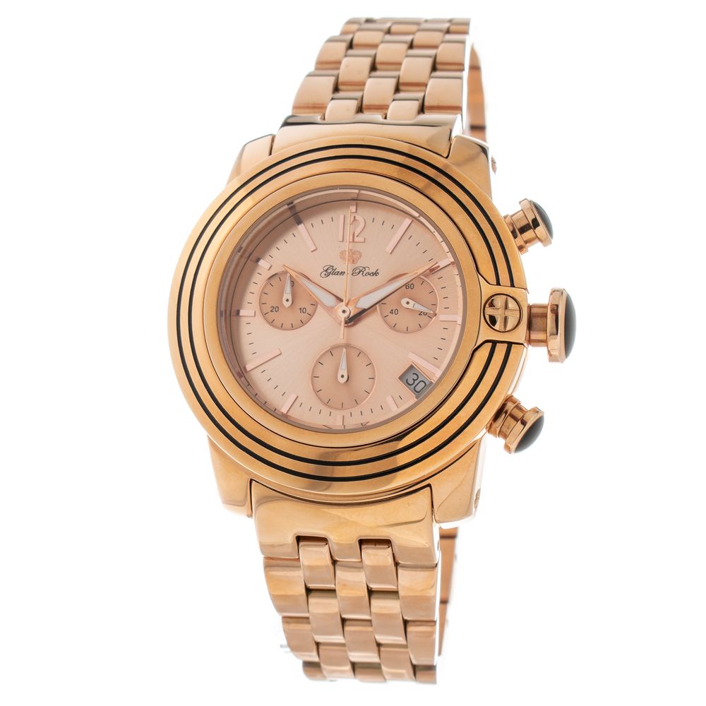 Montre habillée en acier inoxydable multicolore GLAM ROCK