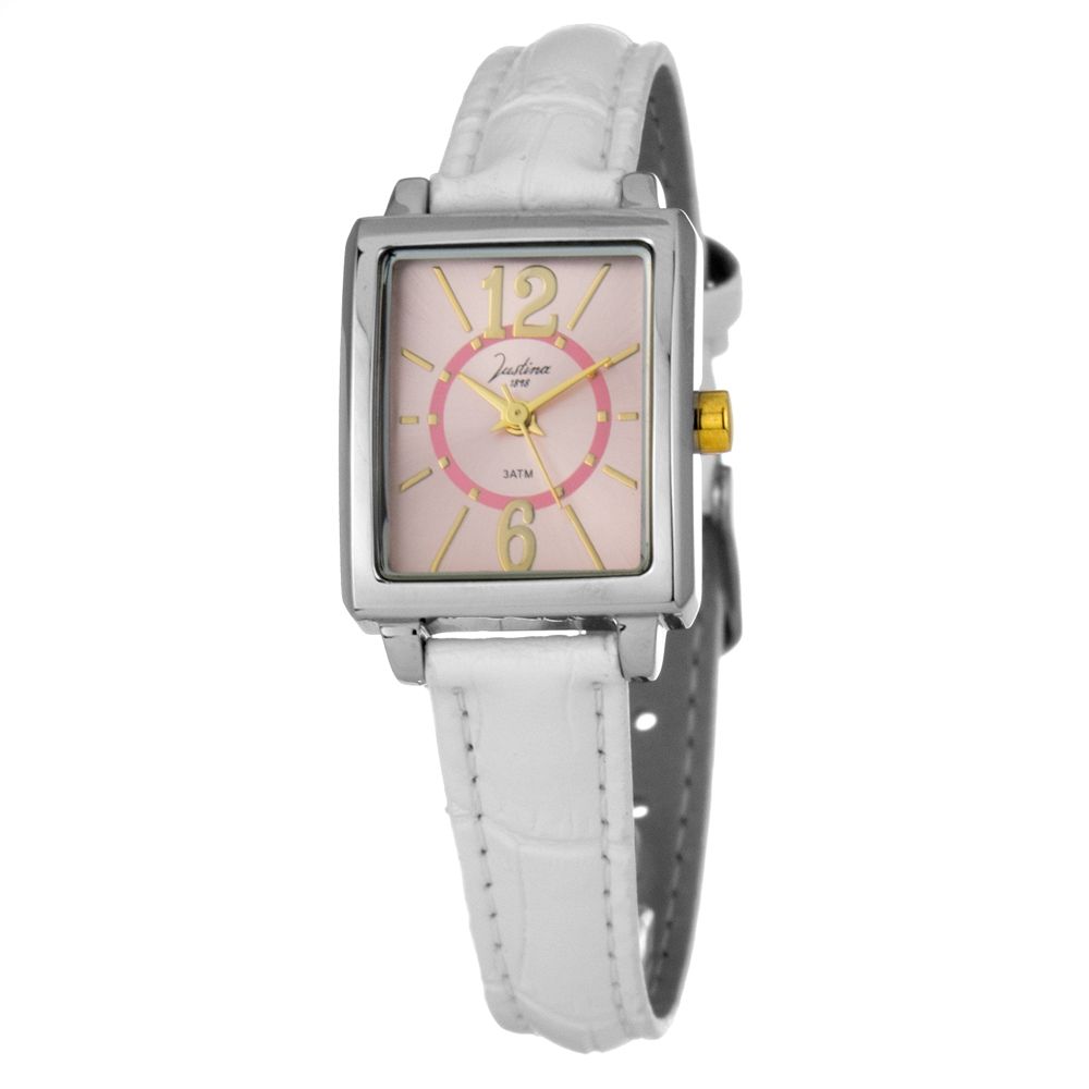 Montre Justina en cuir multicolore