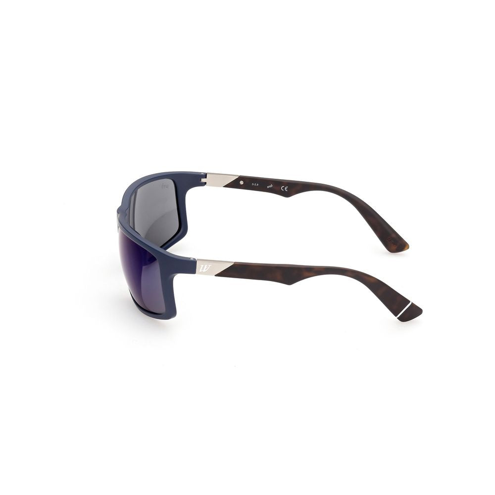 Lunettes de soleil WEB EYEWEAR en acétate bleu