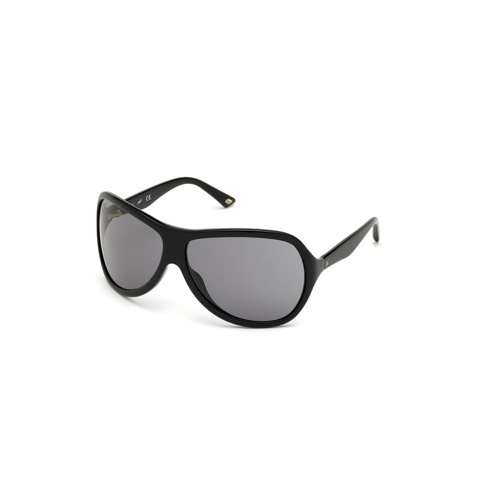 Lunettes de soleil en plastique noir WEB EYEWEAR
