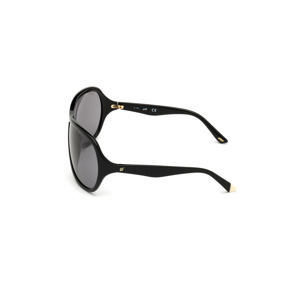 Lunettes de soleil en plastique noir WEB EYEWEAR