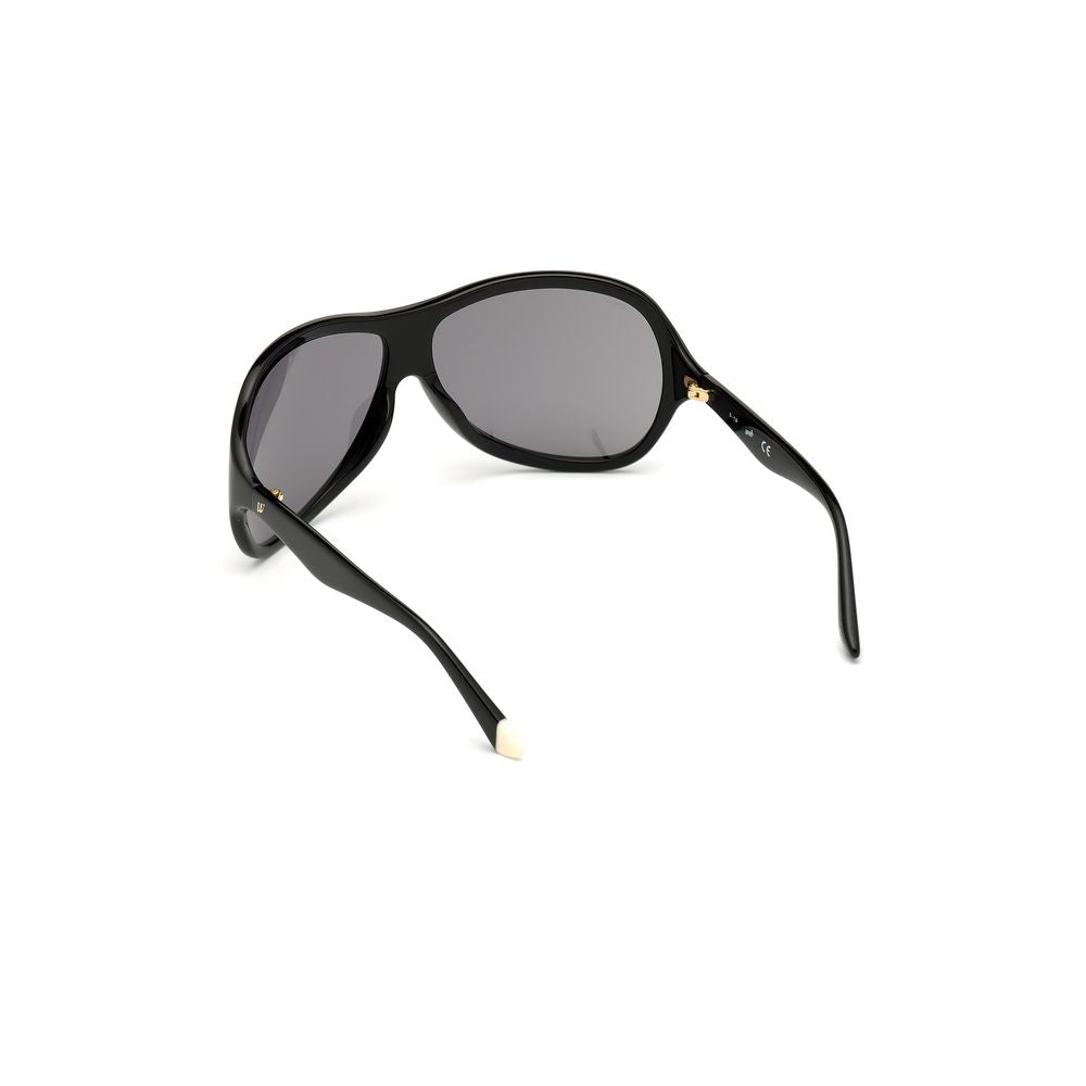 Lunettes de soleil en plastique noir WEB EYEWEAR