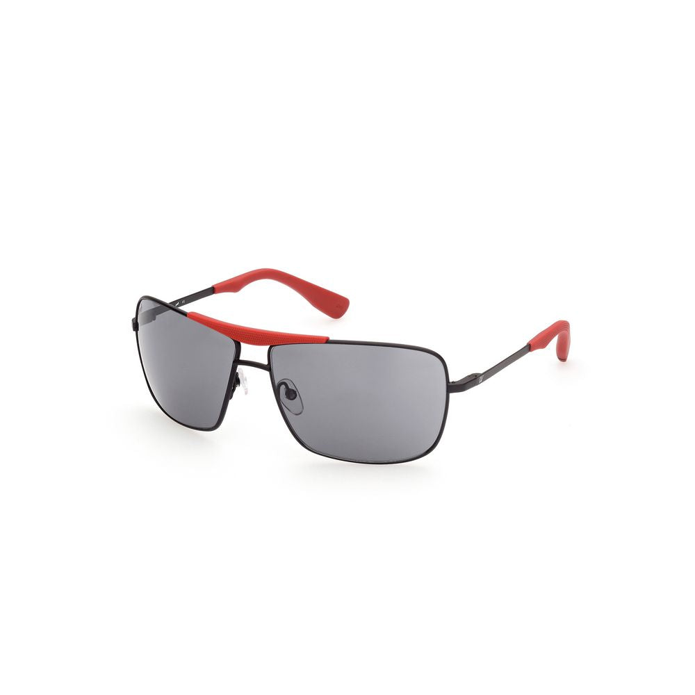 Lunettes de Soleil WEB EYEWEAR en Métal Noir