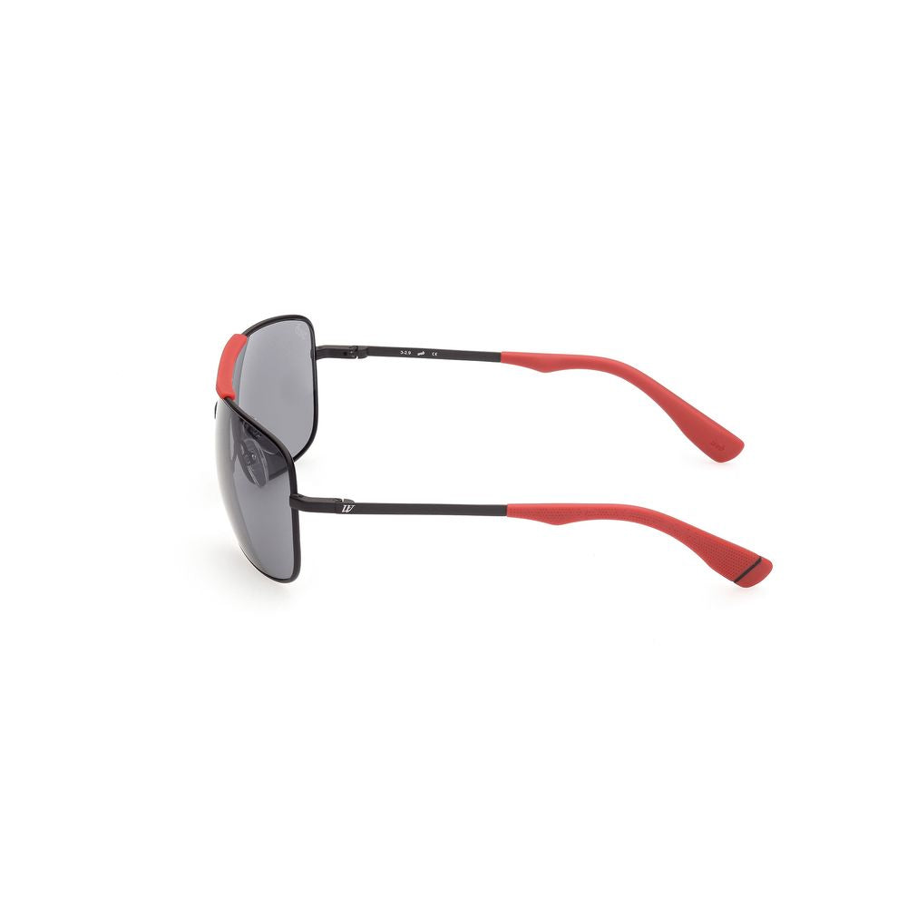 Lunettes de Soleil WEB EYEWEAR en Métal Noir