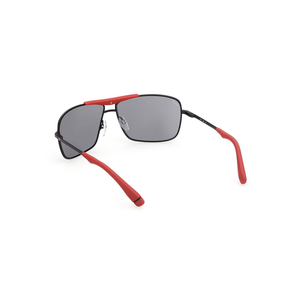 Lunettes de Soleil WEB EYEWEAR en Métal Noir