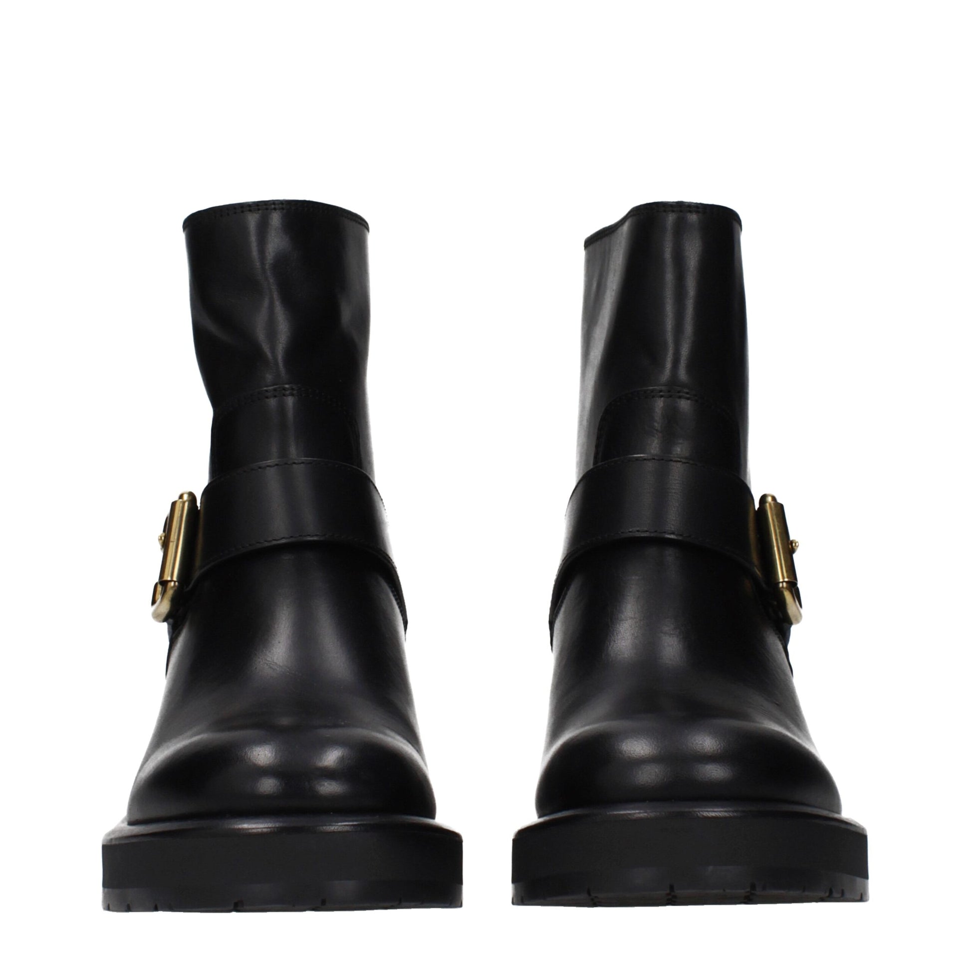 Bottines Chloé en cuir noir