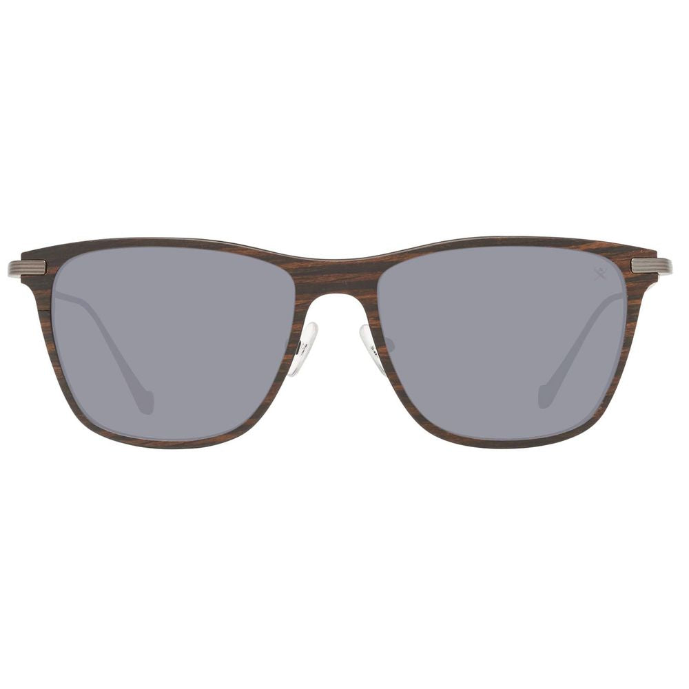 Hackett Gray Metal Sunglasses
