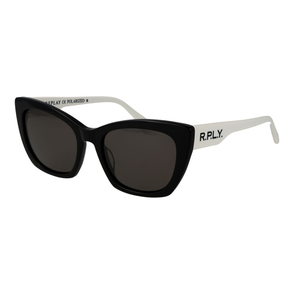 Lunettes de soleil Replay en plastique noir
