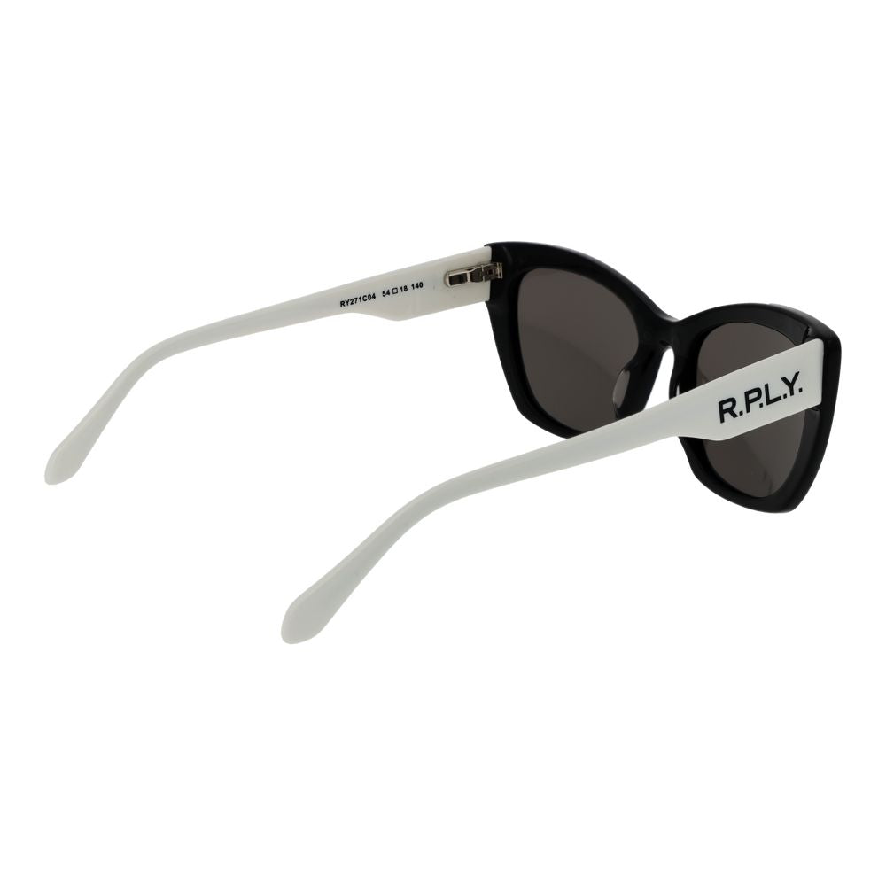 Lunettes de soleil Replay en plastique noir