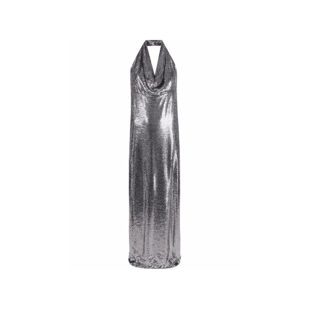 Robe de cocktail BLANCA VITA en élasthanne argenté