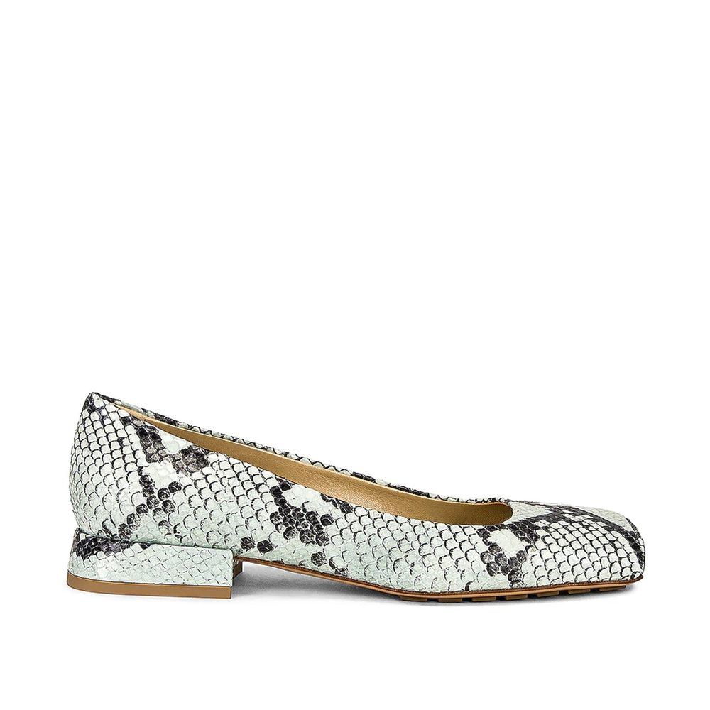 Bottes de ballet Bottega Veneta en cuir de veau bicolore