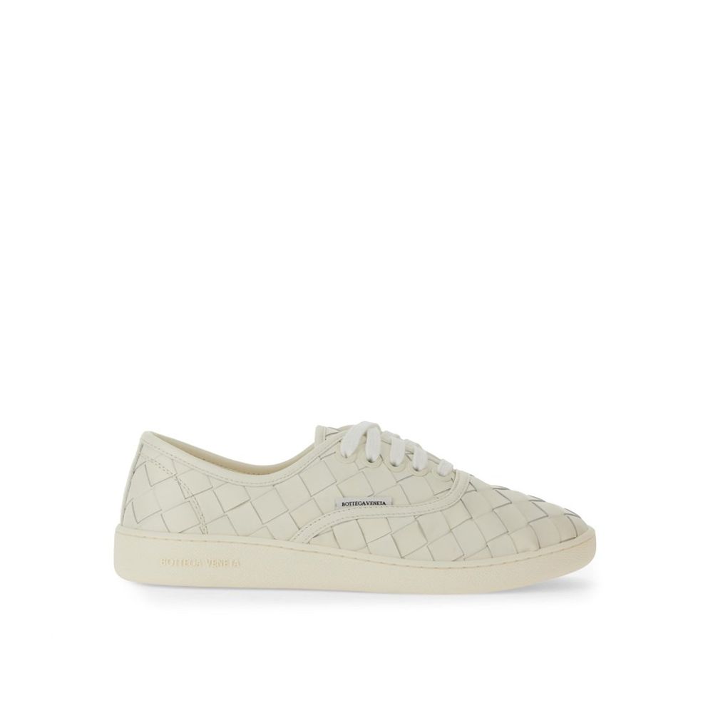 Baskets basses Bottega Veneta en cuir de veau blanc
