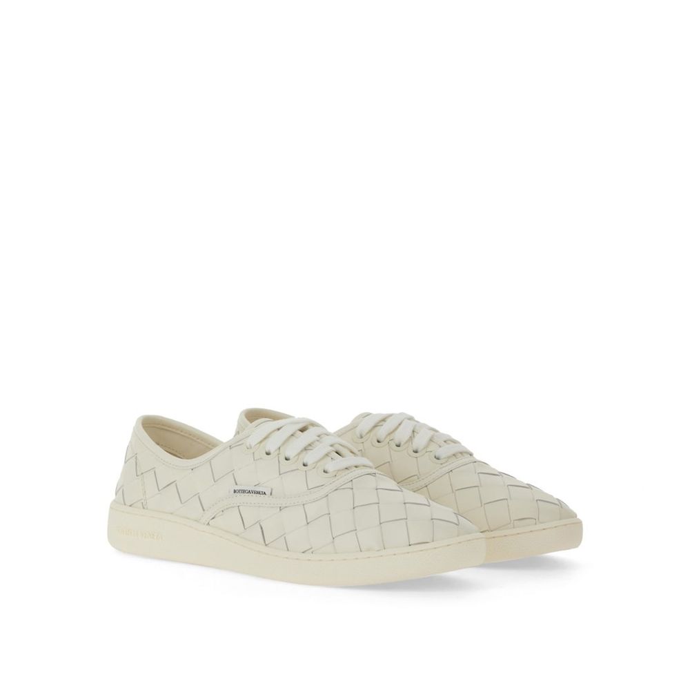 Baskets basses Bottega Veneta en cuir de veau blanc