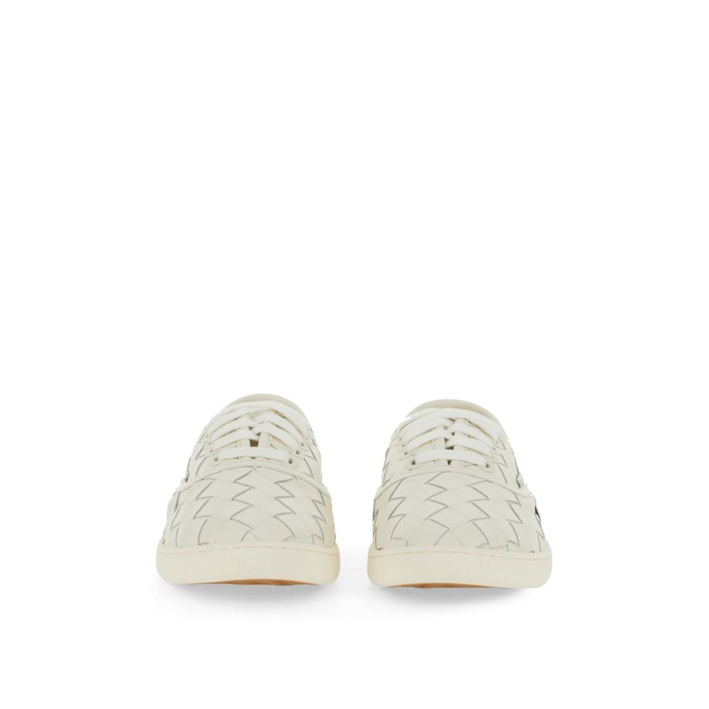 Baskets basses Bottega Veneta en cuir de veau blanc