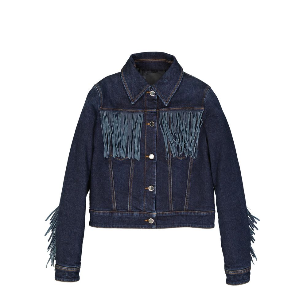 Veste en jean en coton bleu Frankie Morello