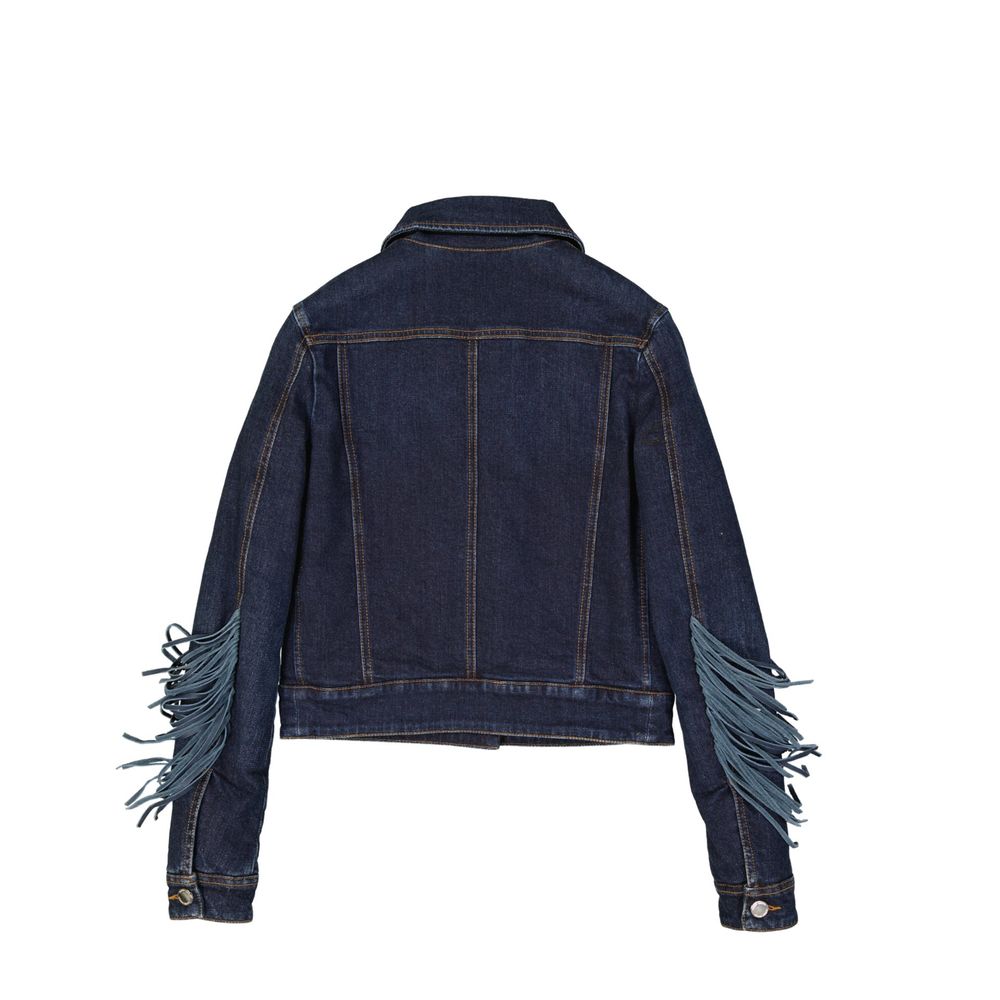 Veste en jean en coton bleu Frankie Morello