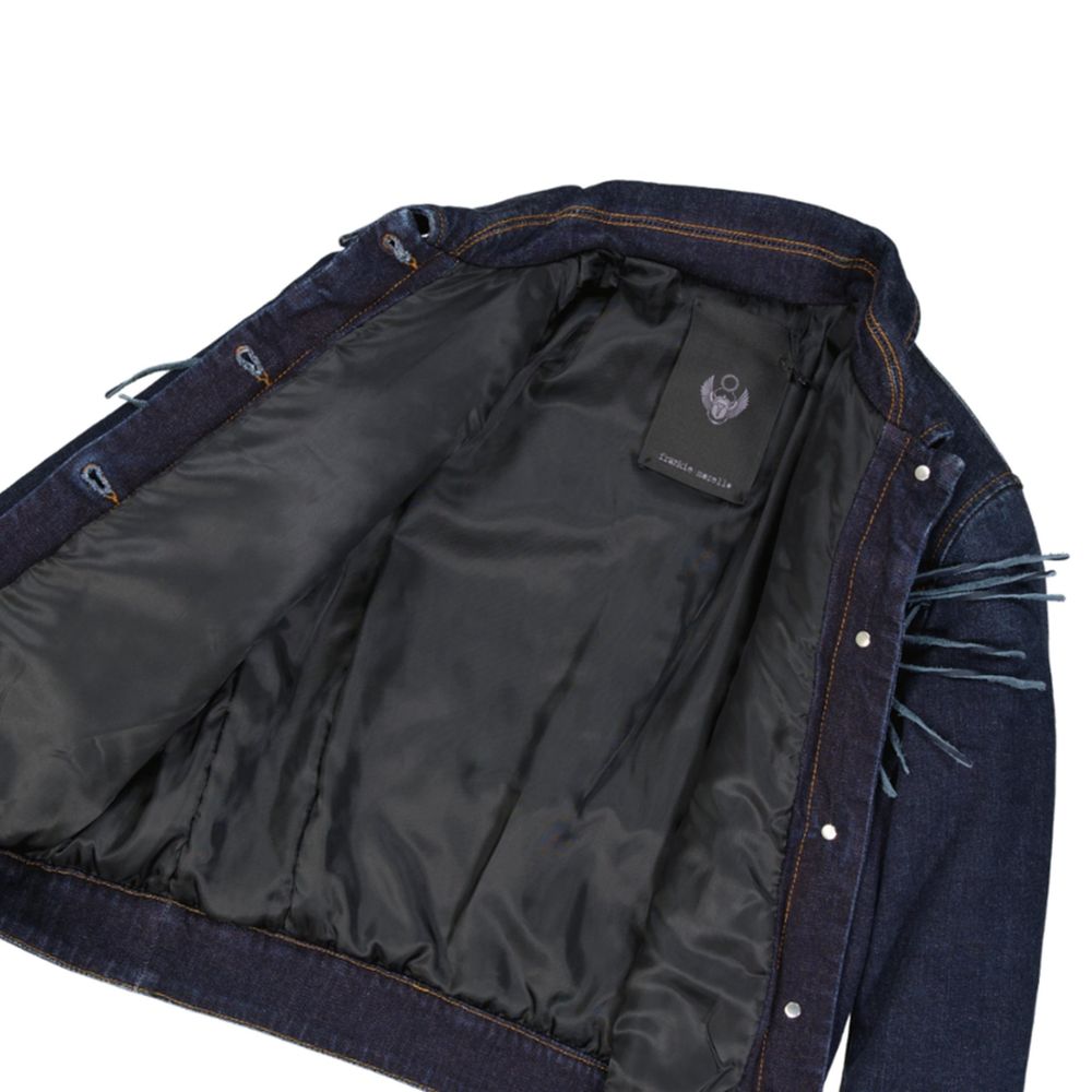 Veste en jean en coton bleu Frankie Morello