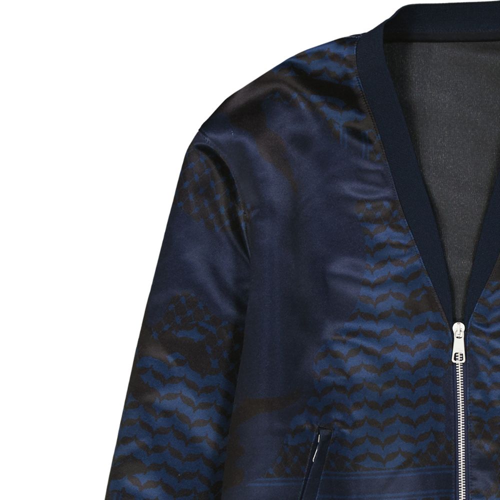 Blouson aviateur Neil Barrett en polyester bleu
