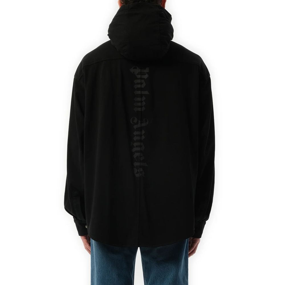 Chemise en jean noire Palm Angels