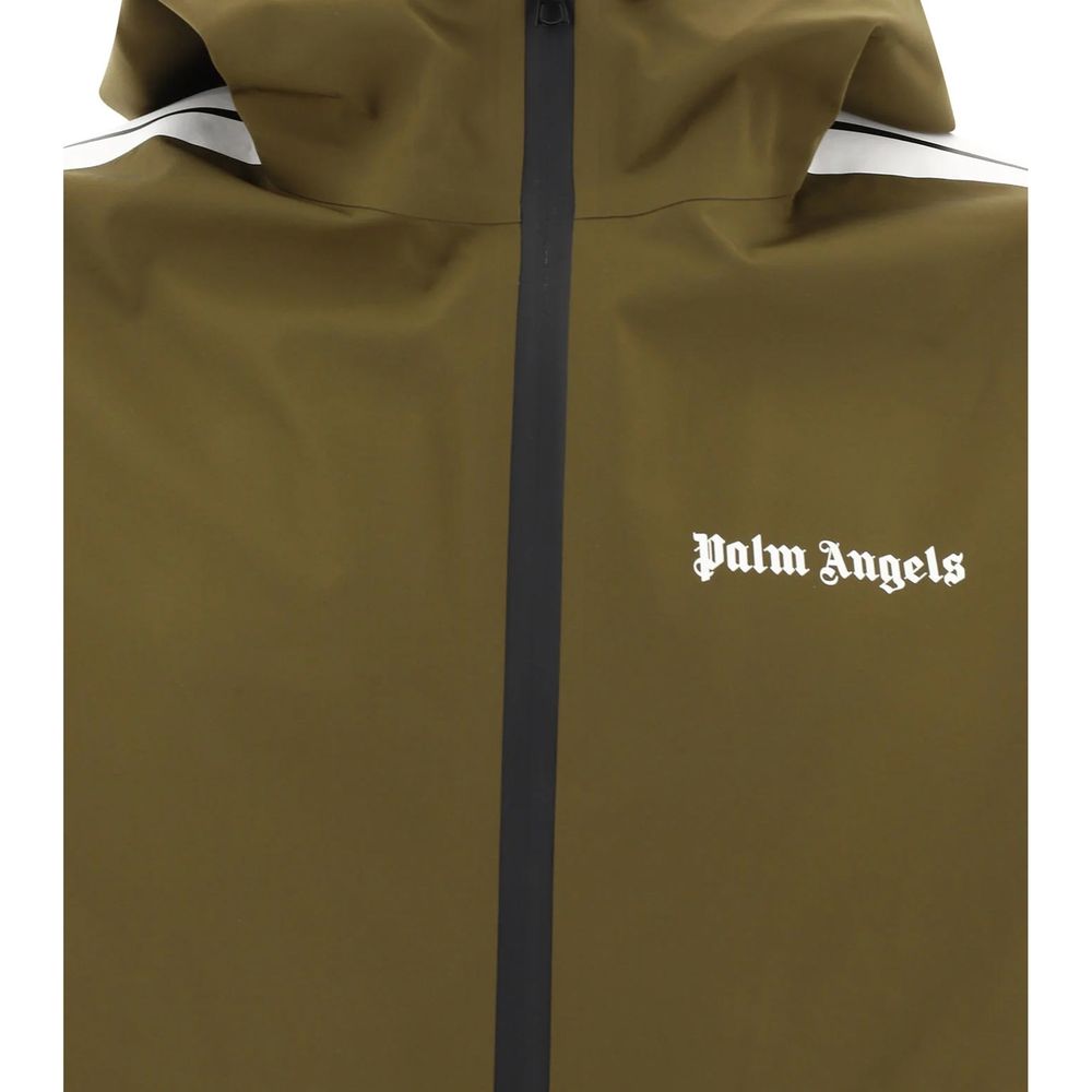 Palm Angels Veste longue bicolore en polyéthylène
