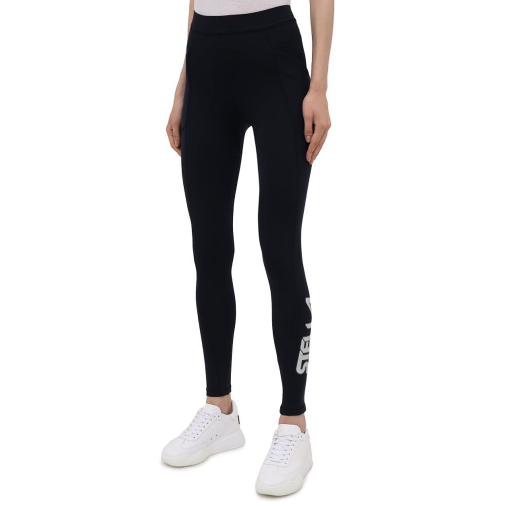Stella McCartney Pantalon de sport en polyamide bleu