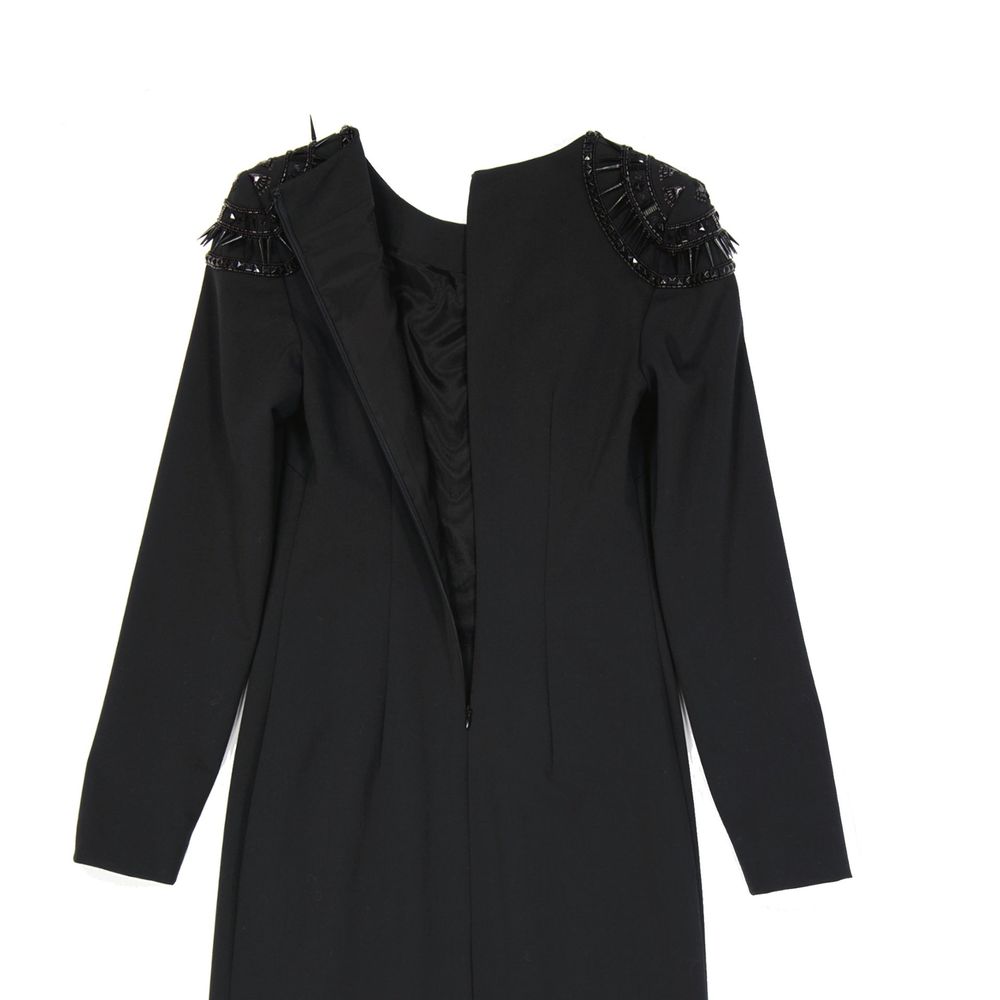 Robe décontractée noire en élasthanne Alberta Ferretti