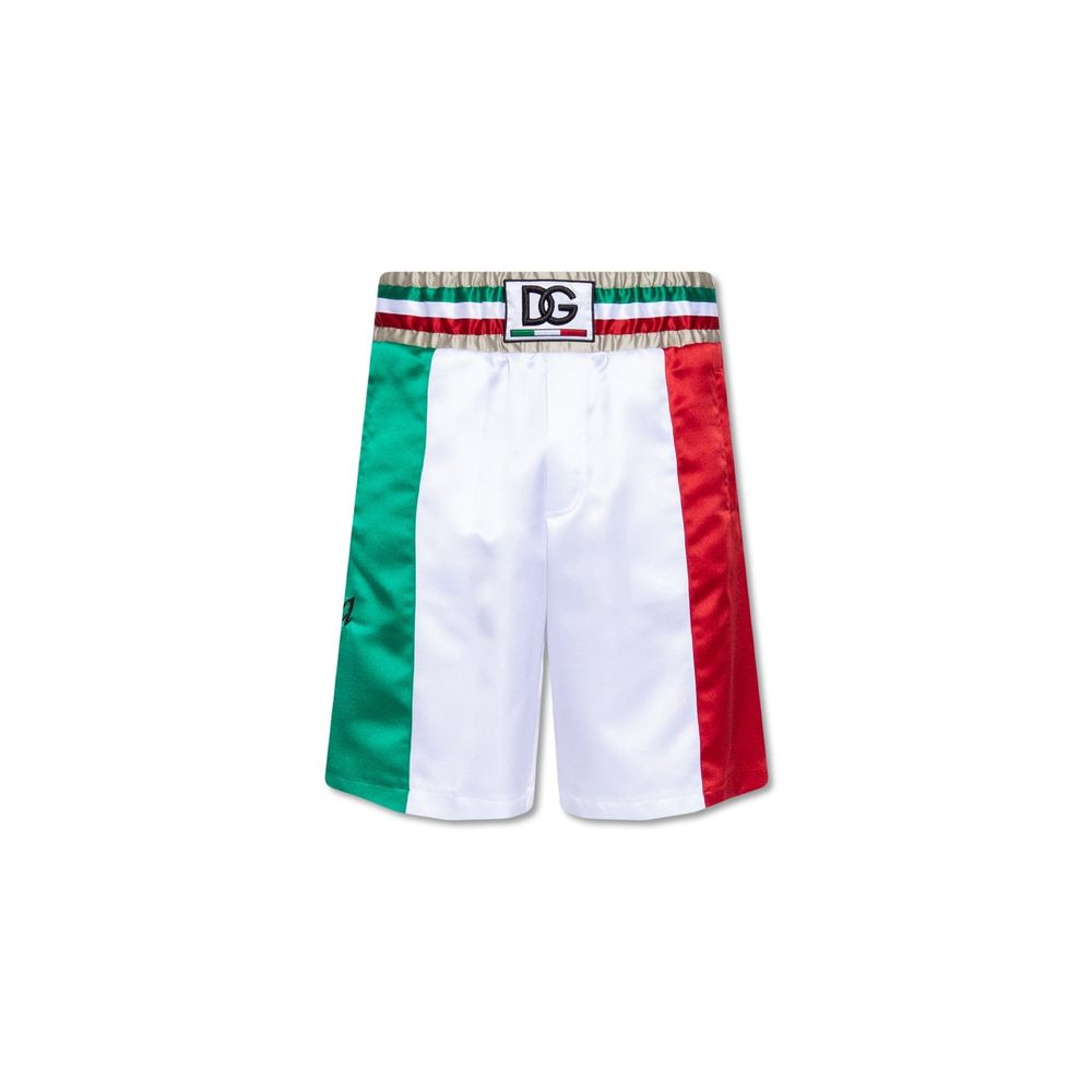 Dolce & Gabbana White Polyester Shorts