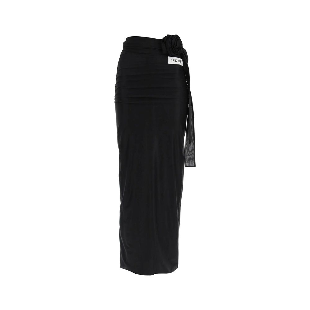 Jupe longue Dolce & Gabbana en élasthanne noir