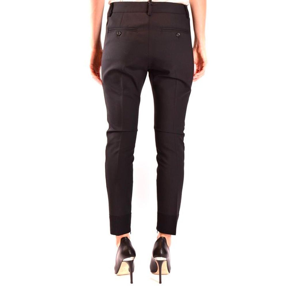 Dsquared² Pantalon habillé noir en laine