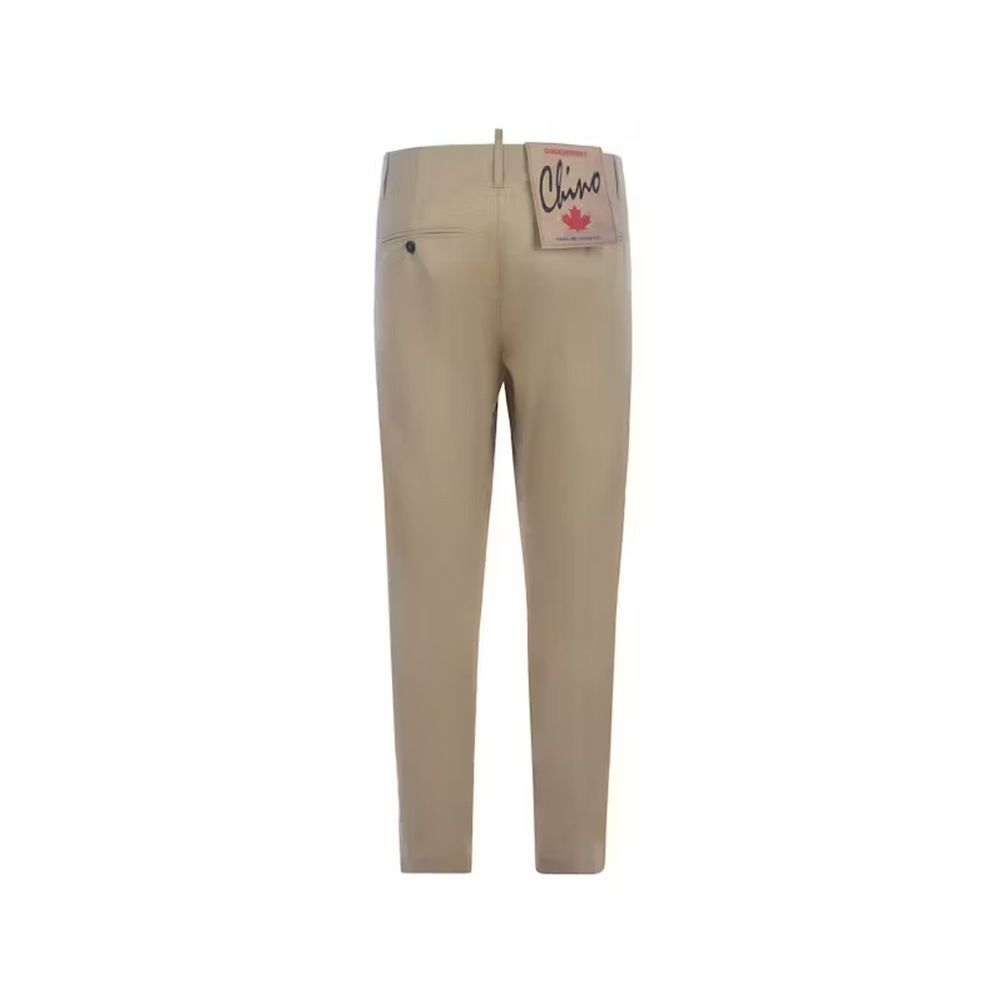 Dsquared² Beige Cotton Chino Pants