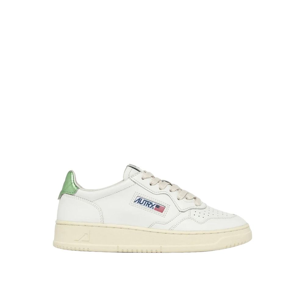 Autry White Leather Low Top Sneakers