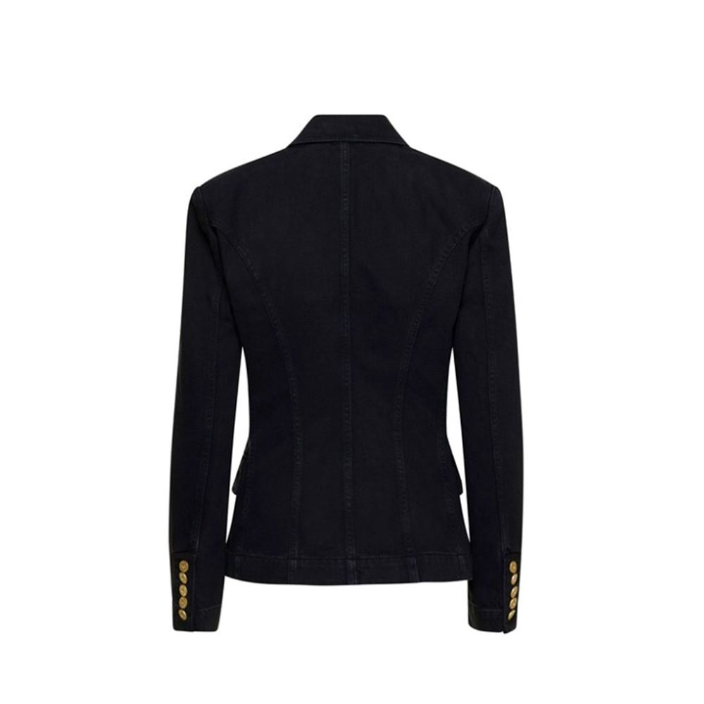 Balmain Black Cotton Blazer