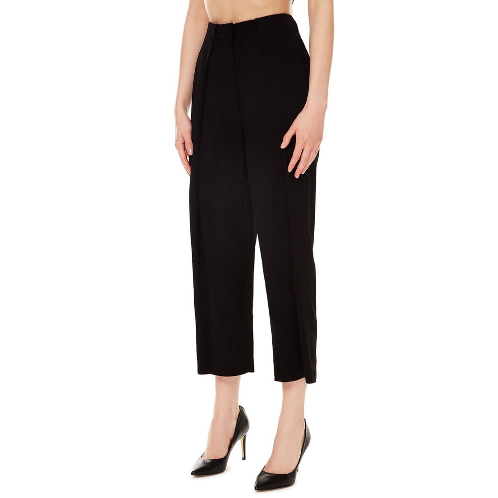 Balmain Pantalon décontracté noir en viscose