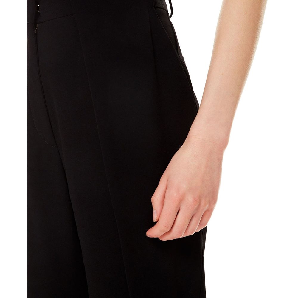 Balmain Pantalon décontracté noir en viscose