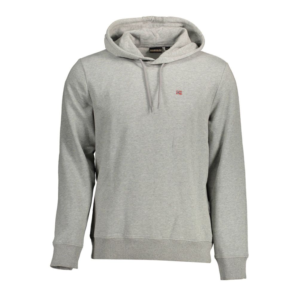 Sweat à capuche Napapijri gris en coton