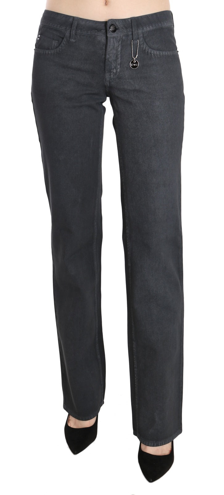 Jean droit taille basse gris Costume National