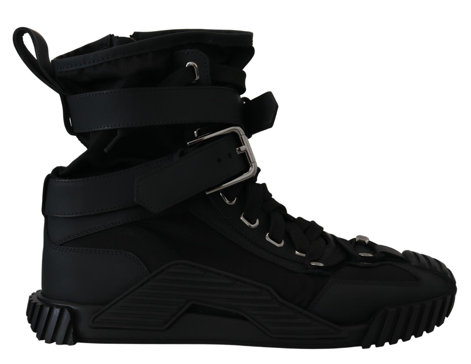 Chaussures montantes en nylon noir Dolce & Gabbana Sorrento Sneakers