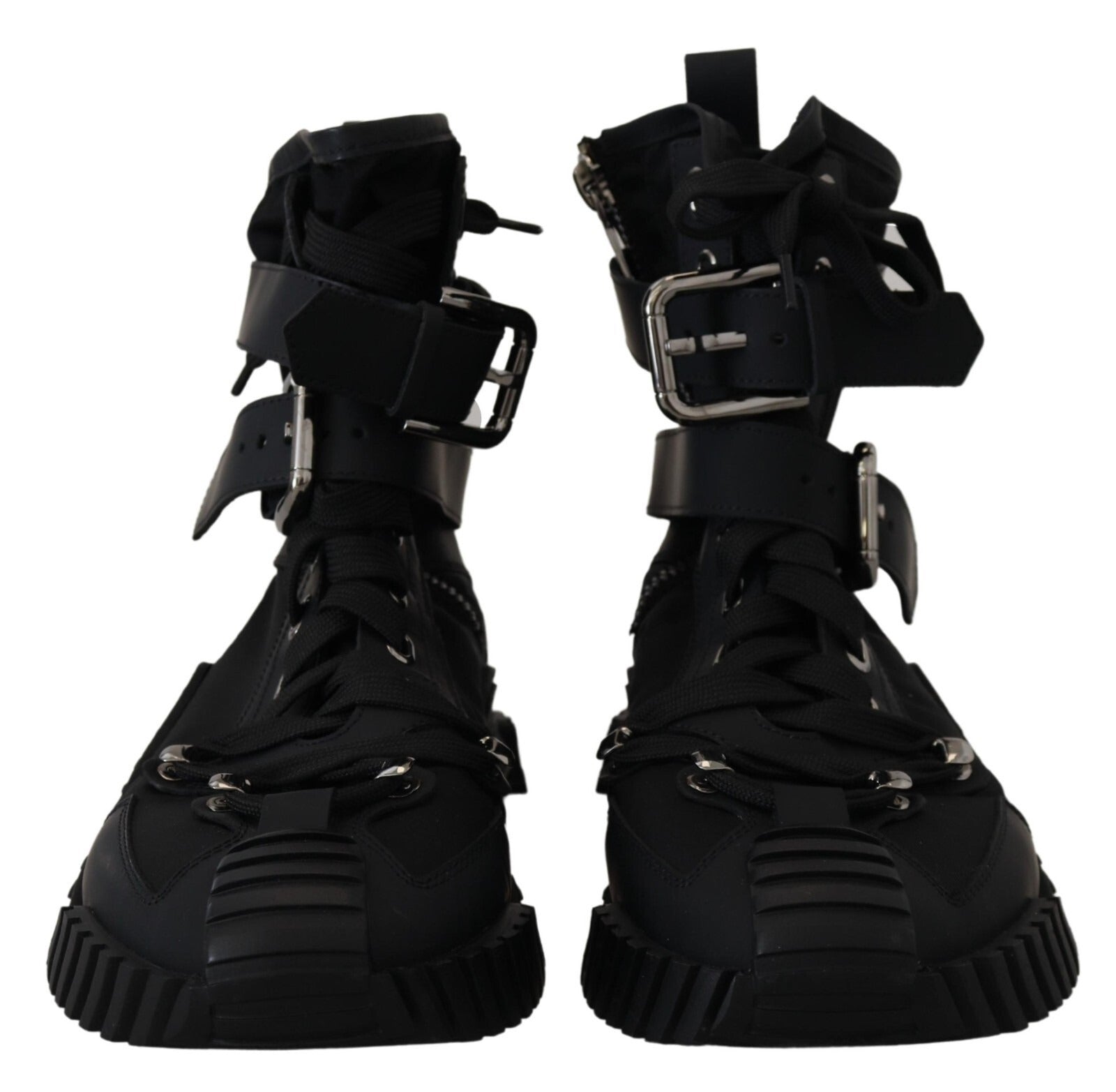 Chaussures montantes en nylon noir Dolce & Gabbana Sorrento Sneakers
