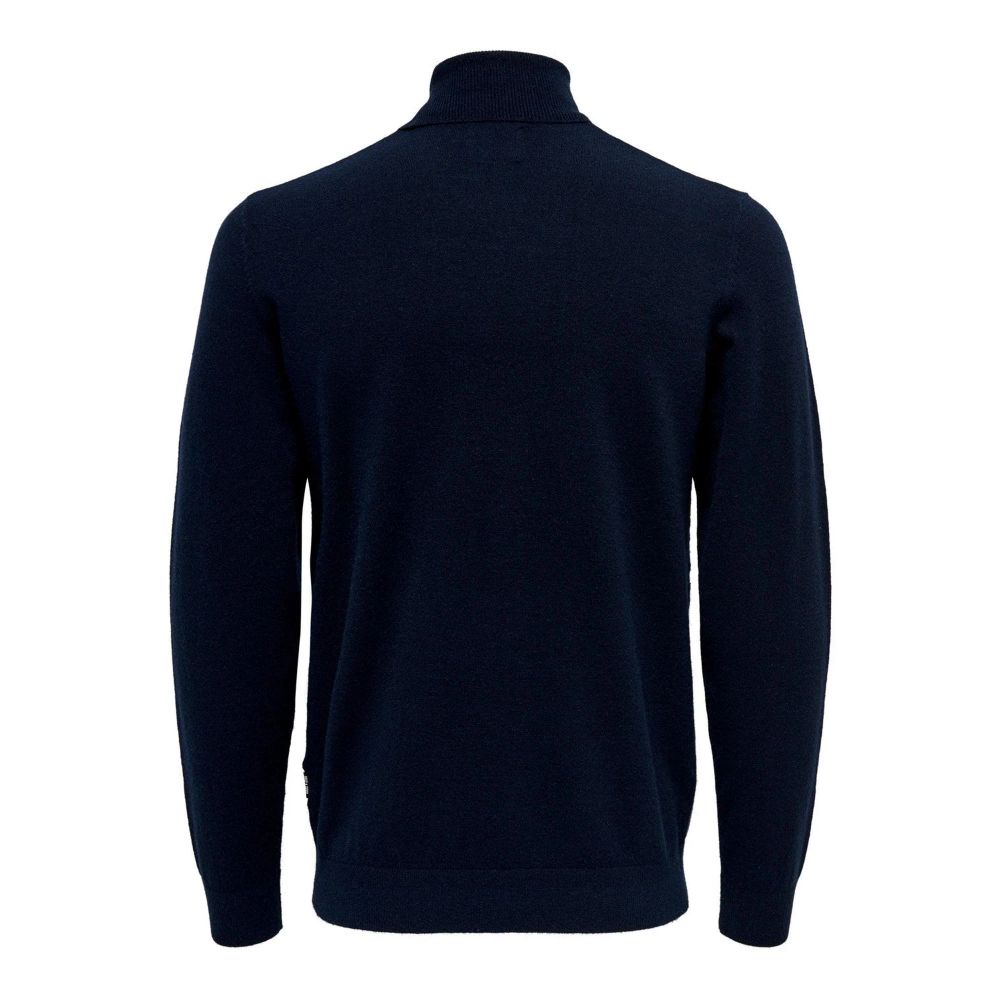 Col roulé Only & Sons en polyester bleu