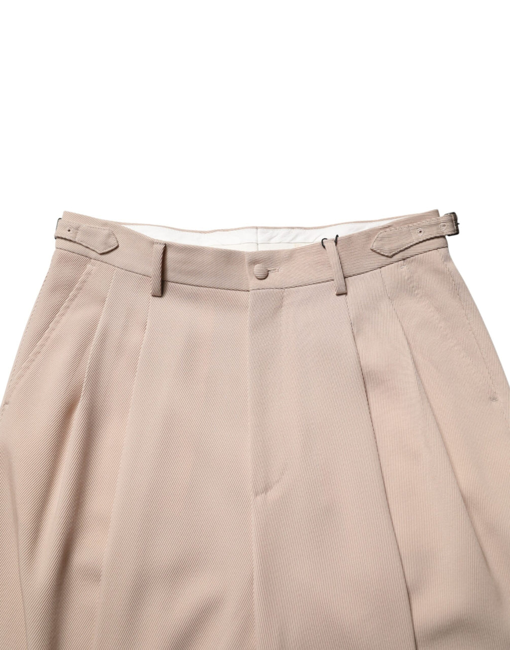 Pantalon habillé droit stretch beige Dolce & Gabbana pour homme