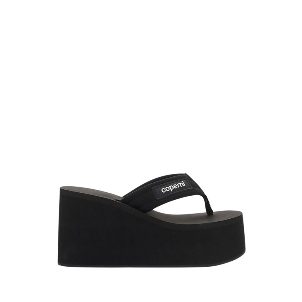 Coperni Black Polyamide Platform Sandals