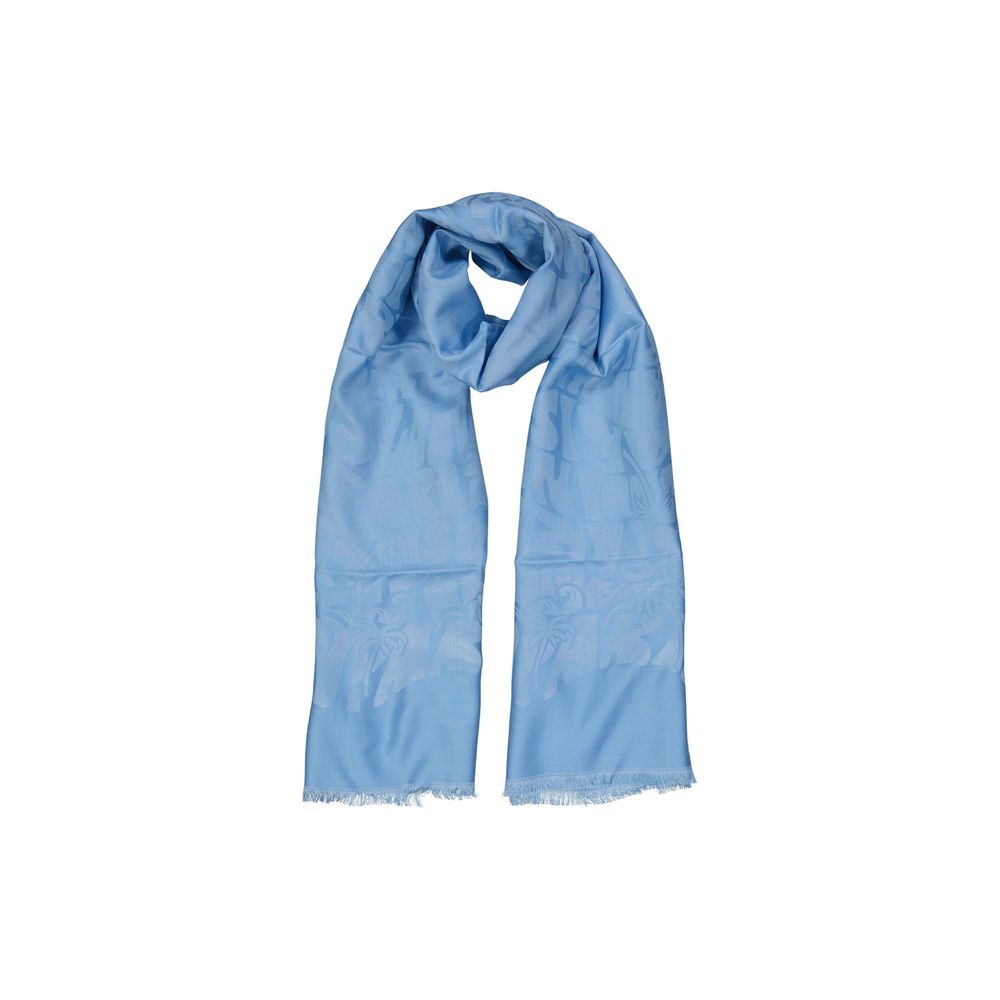 Lanvin Blue Silk Scarf