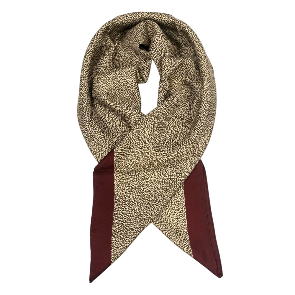 Borbonese Red Silk Women Scarf